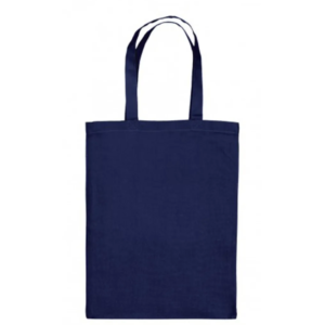 Navy Blue Cotton Baby Shopping Bag