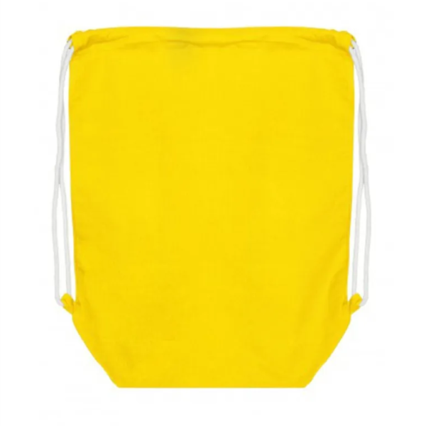 Yellow Cotton Backpack with bottom gusset