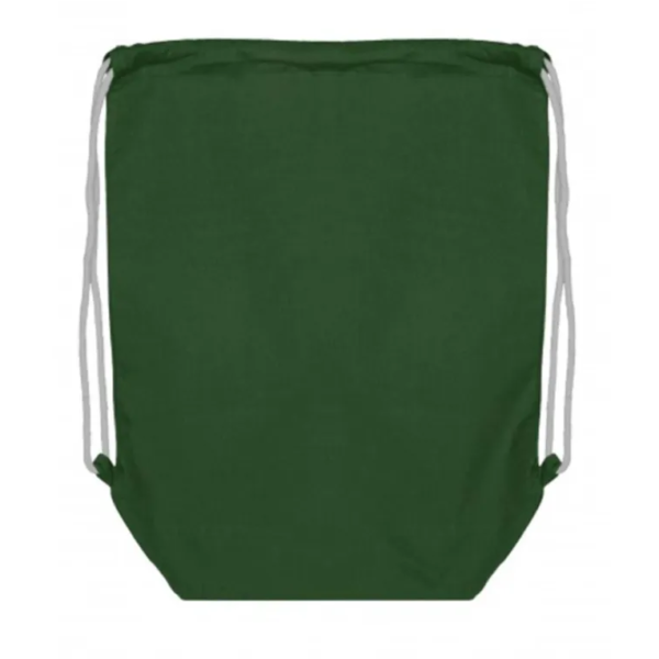 Navy Green Cotton Backpack with bottom gusset