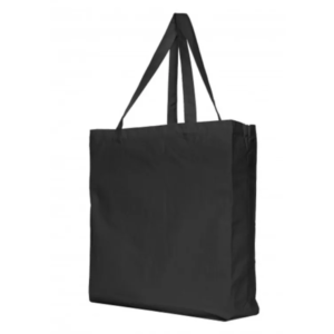 Black – 100% Cotton Canvas Shopping Bag