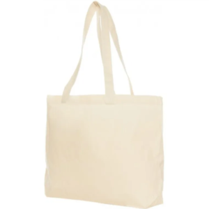 Natural – 100% Cotton Canvas Shopping Bag (WIDE)
